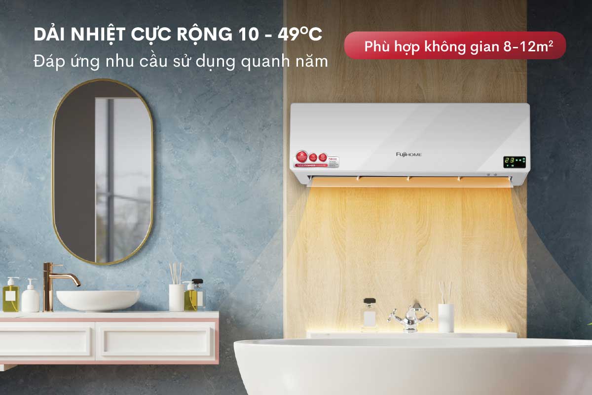 Quạt sưởi điều hòa treo tường FUJIHOME FHW4000