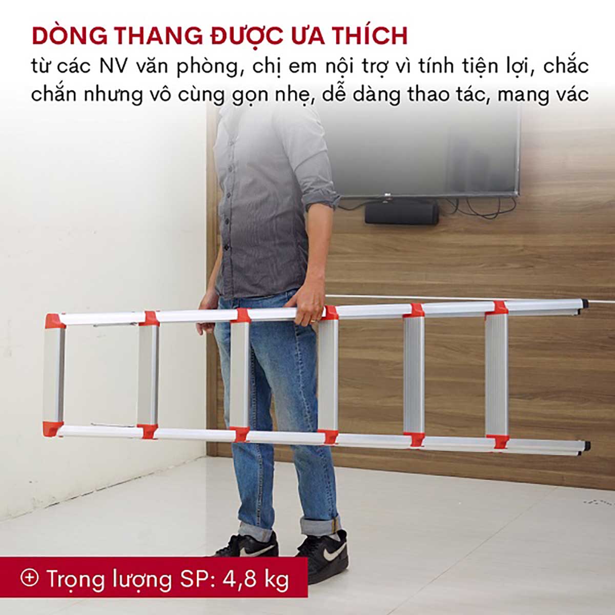Thang nhôm gấp chữ A FUJIHOME DL206