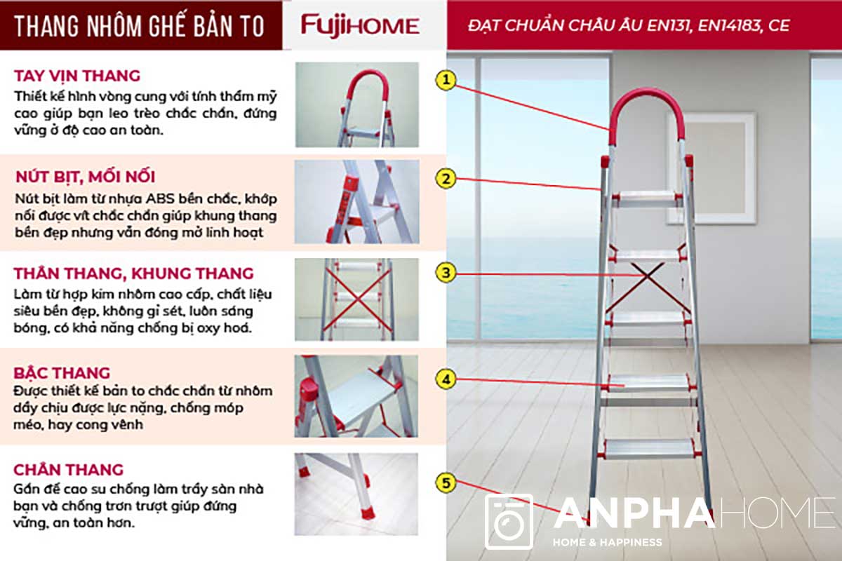 Chất liệu hợp kim nhôm cao cấp