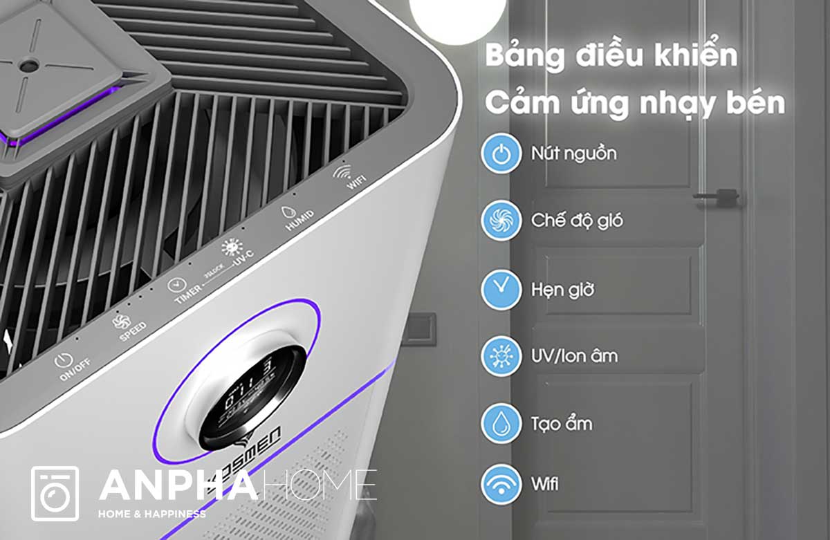 Điều khiển từ xa qua App và remote tiện lợi