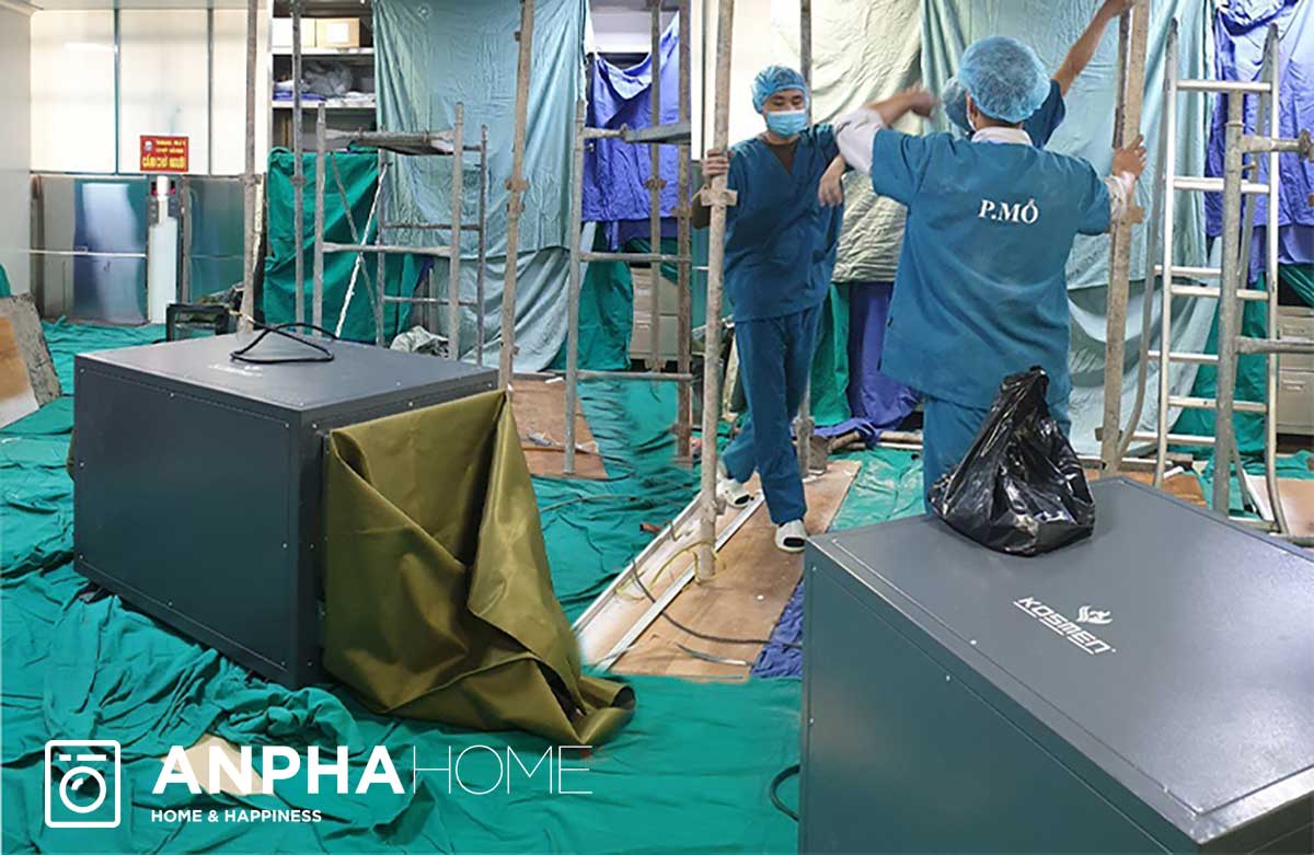 Lắp đặt máy hút ẩm công nghiệp Kosmen trong y tế