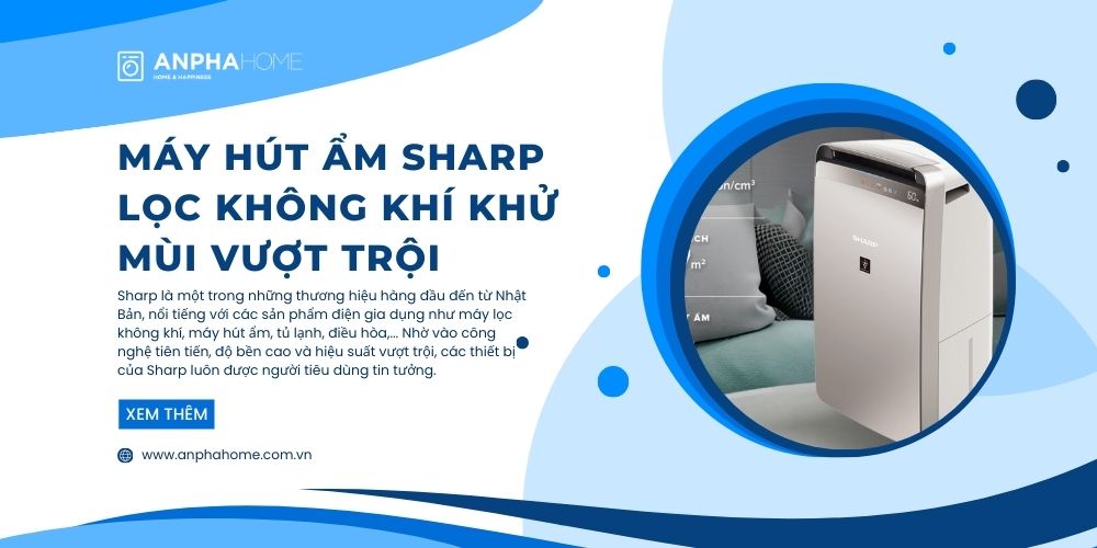 Máy Hút Ẩm Sharp Lọc Không Khí Khử Mùi Vượt Trội
