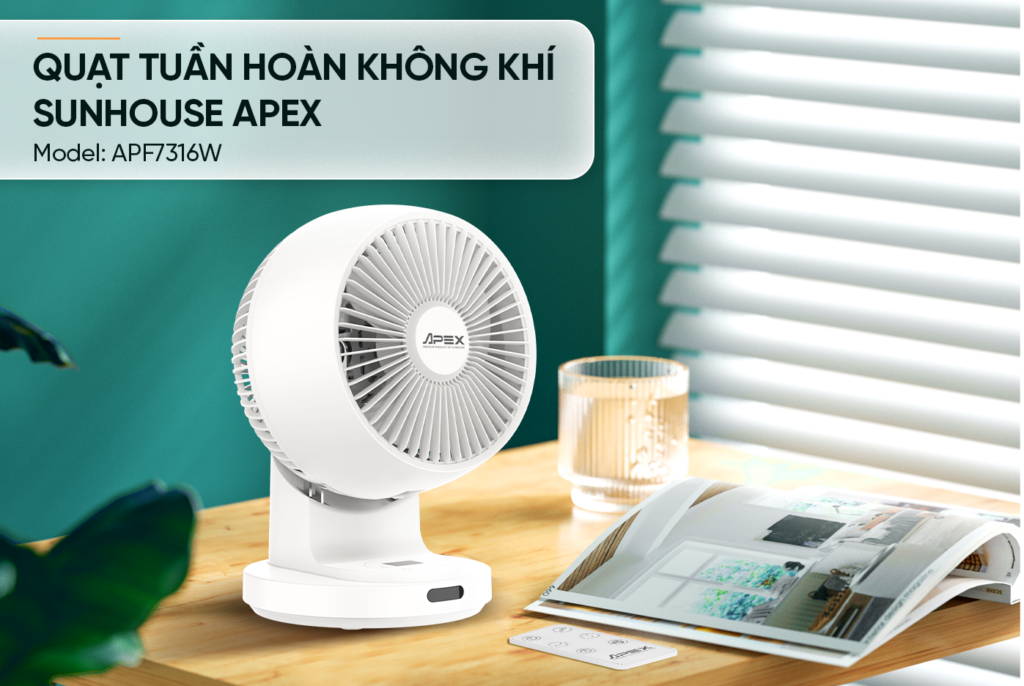QUẠT TUẦN HOÀN KHÔNG KHÍ SUNHOUSE APEX APF7316W