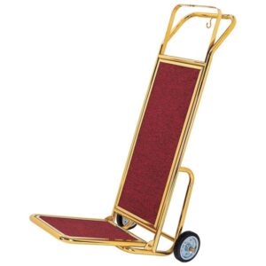 Xe đẩy hành lý khách sạn inox vàng